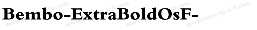 Bembo-ExtraBoldOsF字体转换