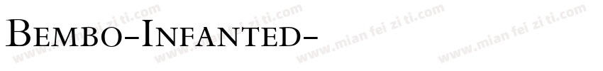 Bembo-Infanted字体转换