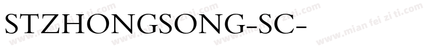 STZHONGSONG-SC字体转换