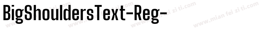 BigShouldersText-Reg字体转换
