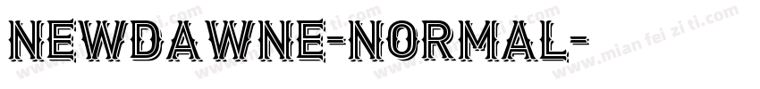 NewDawne-Normal字体转换
