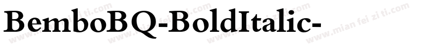 BemboBQ-BoldItalic字体转换