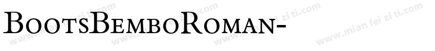 BootsBemboRoman字体转换