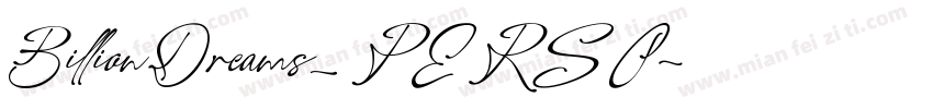 BillionDreams_PERSO字体转换
