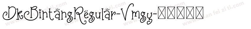 DkBintangRegular-Vmgy字体转换