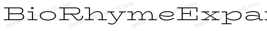 BioRhymeExpanded-Re字体转换