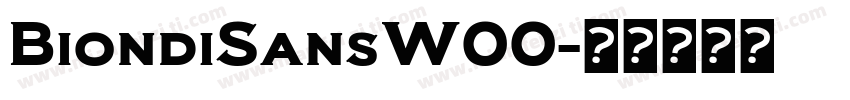 BiondiSansW00字体转换