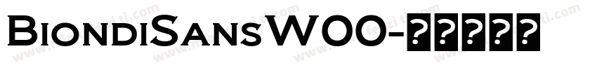 BiondiSansW00字体转换