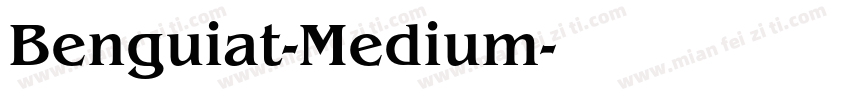 Benguiat-Medium字体转换