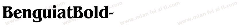 BenguiatBold字体转换