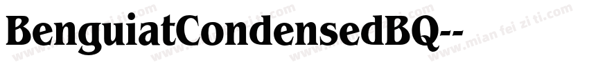 BenguiatCondensedBQ-字体转换