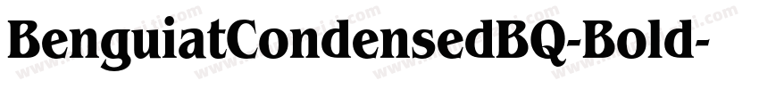 BenguiatCondensedBQ-Bold字体转换