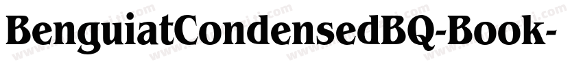 BenguiatCondensedBQ-Book字体转换