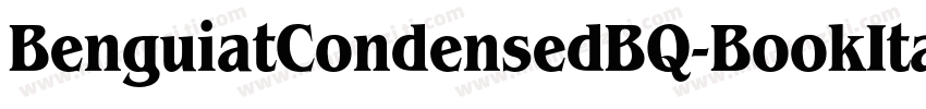 BenguiatCondensedBQ-BookItalic字体转换