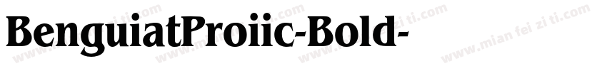 BenguiatProiic-Bold字体转换