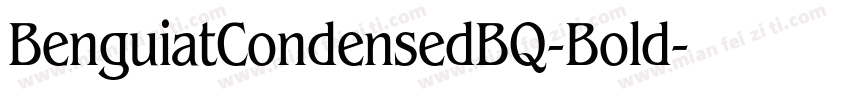 BenguiatCondensedBQ-Bold字体转换