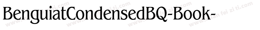 BenguiatCondensedBQ-Book字体转换