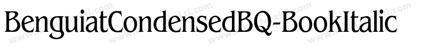BenguiatCondensedBQ-BookItalic字体转换