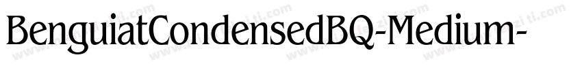 BenguiatCondensedBQ-Medium字体转换