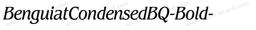 BenguiatCondensedBQ-Bold字体转换