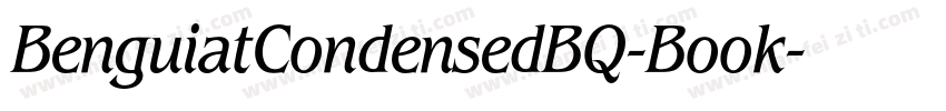 BenguiatCondensedBQ-Book字体转换