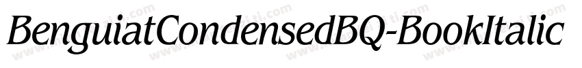 BenguiatCondensedBQ-BookItalic字体转换