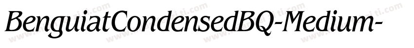 BenguiatCondensedBQ-Medium字体转换