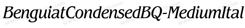BenguiatCondensedBQ-MediumItalic字体转换