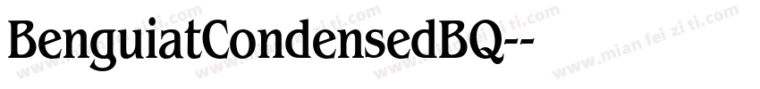 BenguiatCondensedBQ-字体转换