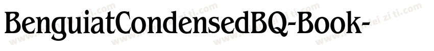 BenguiatCondensedBQ-Book字体转换