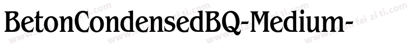 BetonCondensedBQ-Medium字体转换