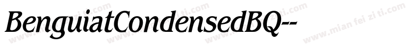 BenguiatCondensedBQ-字体转换