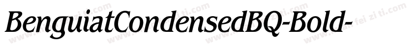 BenguiatCondensedBQ-Bold字体转换