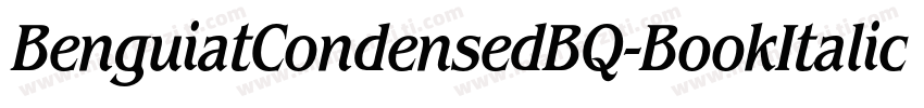 BenguiatCondensedBQ-BookItalic字体转换