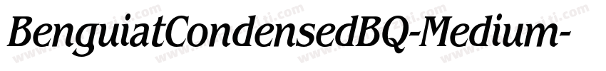 BenguiatCondensedBQ-Medium字体转换