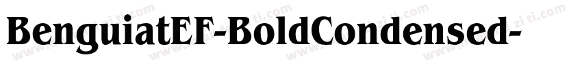 BenguiatEF-BoldCondensed字体转换