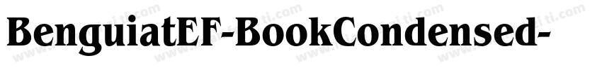 BenguiatEF-BookCondensed字体转换