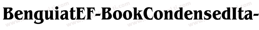 BenguiatEF-BookCondensedIta字体转换