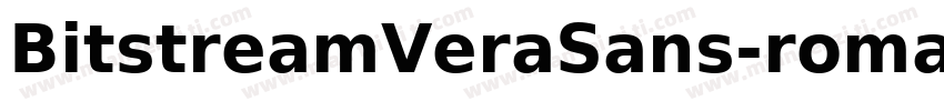 BitstreamVeraSans-roman-normal字体转换