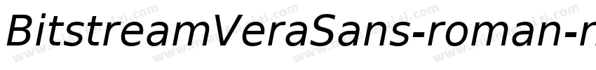 BitstreamVeraSans-roman-normal字体转换