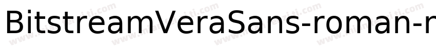 BitstreamVeraSans-roman-normal字体转换