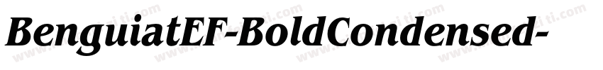 BenguiatEF-BoldCondensed字体转换