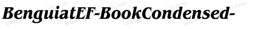 BenguiatEF-BookCondensed字体转换