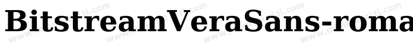 BitstreamVeraSans-roman-normal字体转换