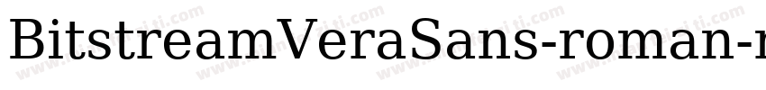 BitstreamVeraSans-roman-normal字体转换