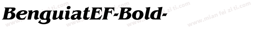 BenguiatEF-Bold字体转换