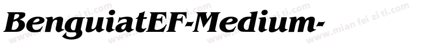 BenguiatEF-Medium字体转换
