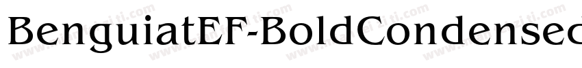 BenguiatEF-BoldCondensed字体转换