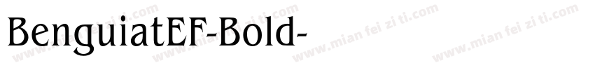 BenguiatEF-Bold字体转换