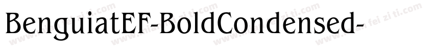 BenguiatEF-BoldCondensed字体转换